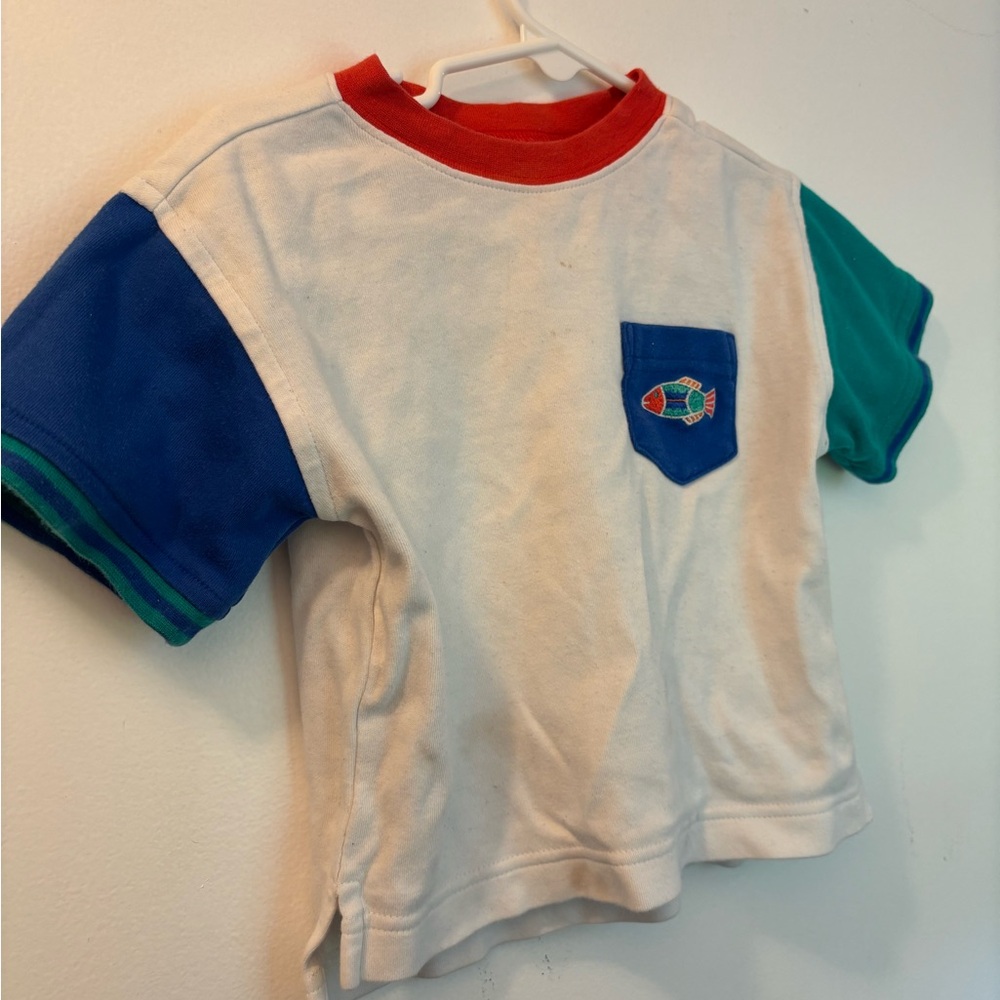 Vintage Gymboree Red and White Short Sleeve Tee